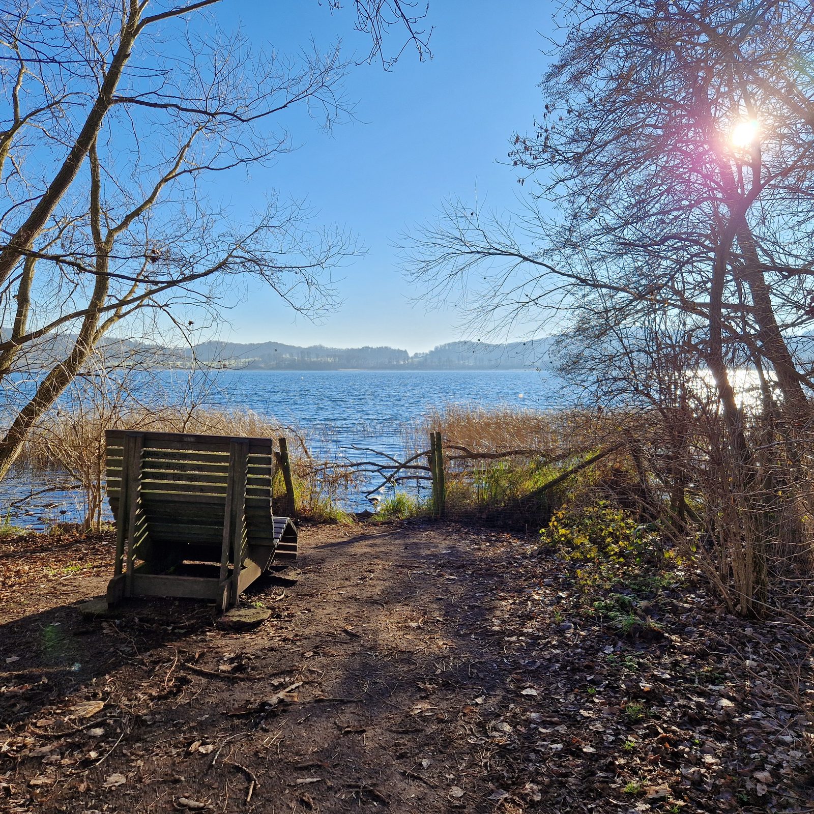 Ruhiger Weg am See in der Eifel – ein Moment für sich
